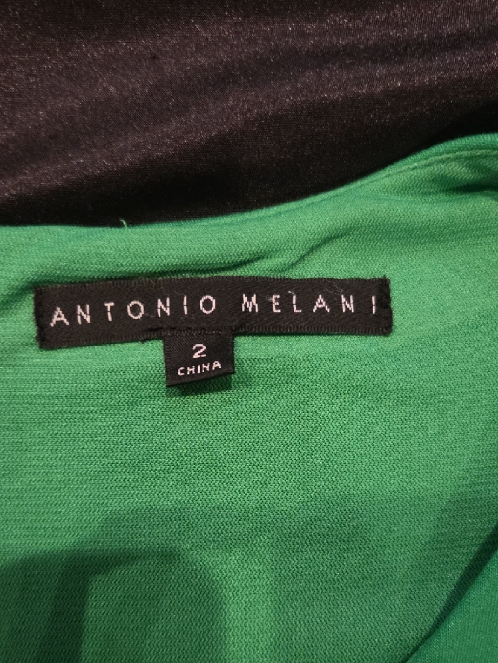 ANTONIO MELANI Emerald Green Cap-Sleeve Sheath Dress - Picture 2 of 7